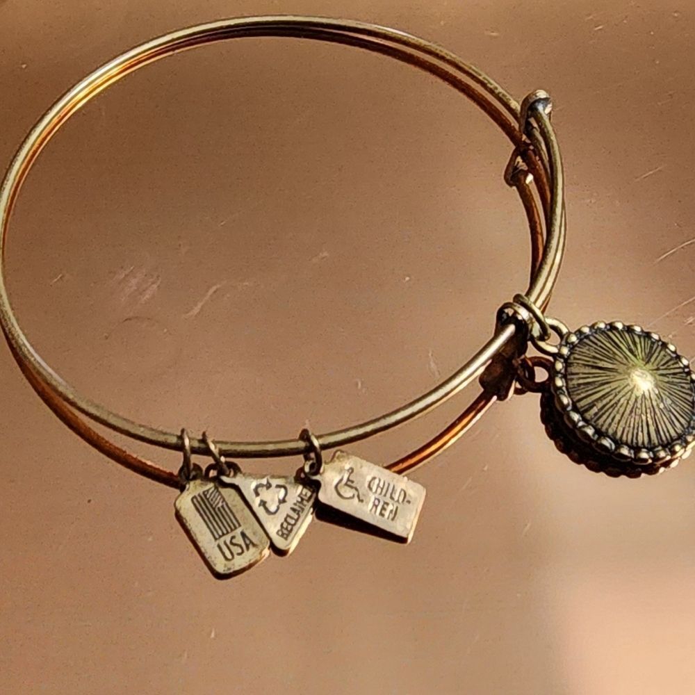 Alex and Ani Path of Symbols Expandable Bangle 2"-3.5"